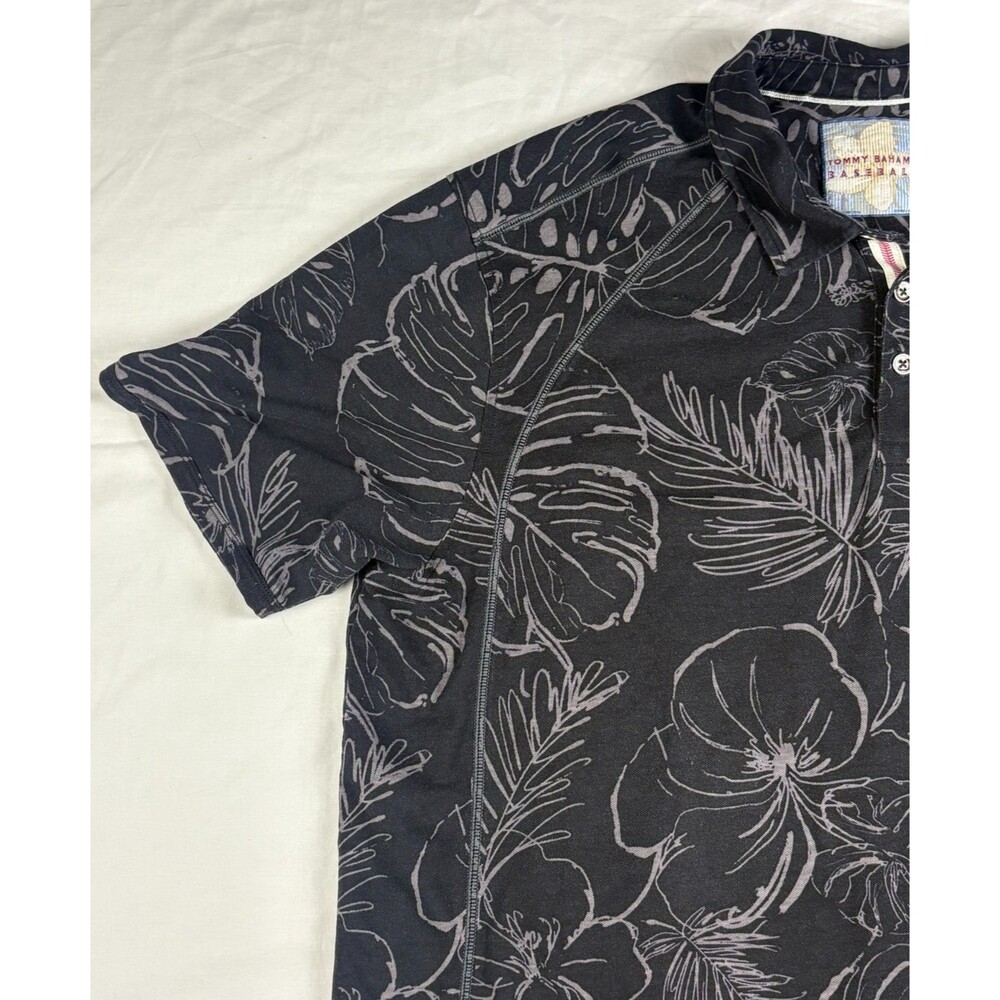 Tommy Bahama Baseball Chicago White Sox Polo Shirt 3XL Black Floral Cotton MLB - Picture 6 of 16
